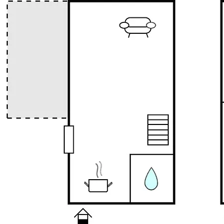 Lovely In With Kitchen Feriehus *